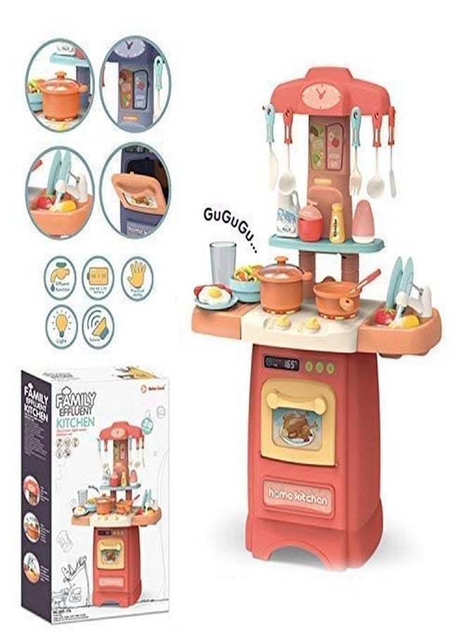 TECHTOY Pretended 29-Piece Kitchen Set, Music, Real Water Tap, Actually Fell Of Kitchen For Your Kids Don, T Miss It (Pack Of 29 Pcs), Plastic- Multi Color - Image 2